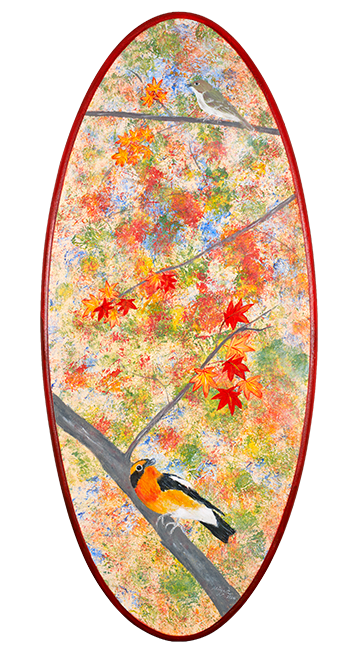 キビタキと紅葉